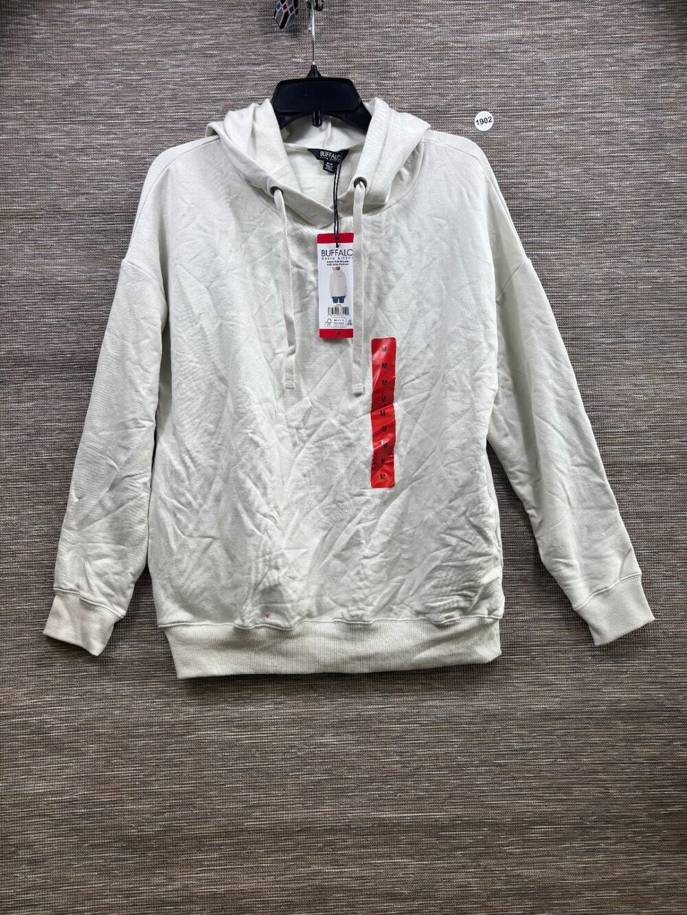 Buffalo David Bitton Hoodie Women's Size M Clear Opal Super Soft Pullover NEW